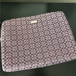 Coach Laptop Case- purple. Great condition!